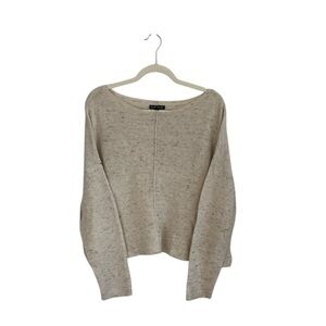 Eileen Fisher Speckled Cream Sweater Size L